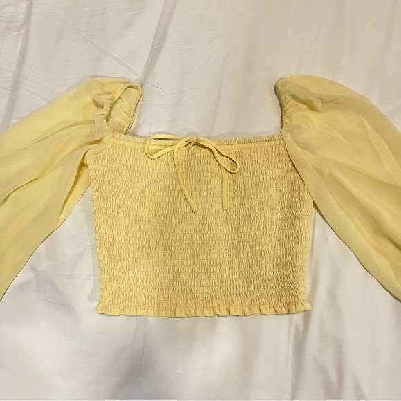 Wilfred aritzia yellow blouse - Picture 3 of 4